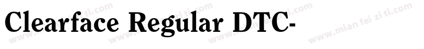 Clearface Regular DTC字体转换